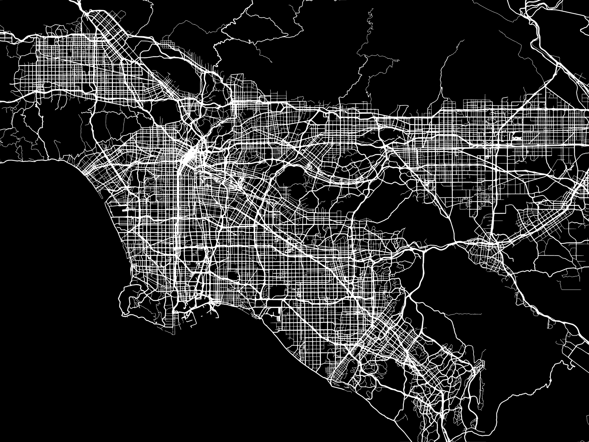 Line art map of Los Angeles serving as the background to the collage of photos of LA-based Canadian composer, Jeff Toyne.